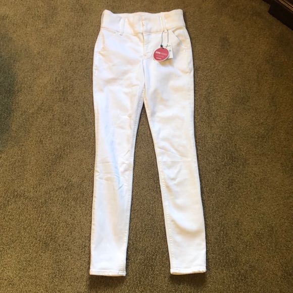 White Legging High Rise Denim Perfect Jeans - Picture 1 of 15